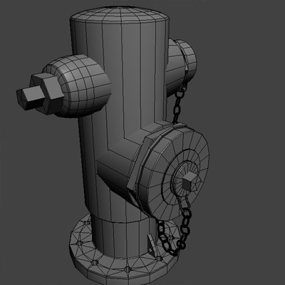 3d hydrant street model - fire hydrant for street 02 by HaNky154